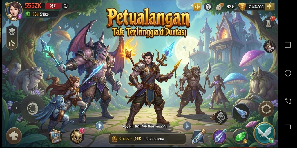 Penjelajahan seru dalam dunia fantasi 555ZK.