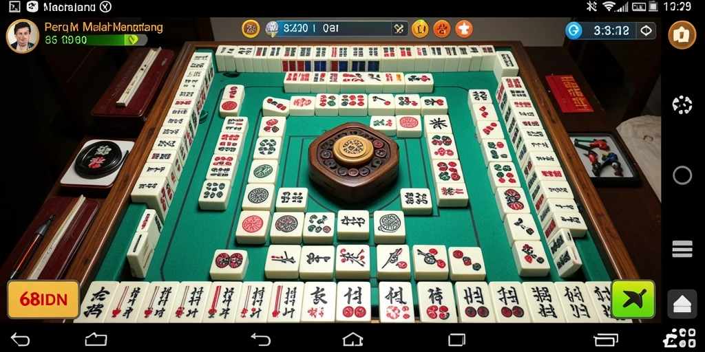 Tampilan gameplay Mahjong yang seru dan interaktif di 68IDN.