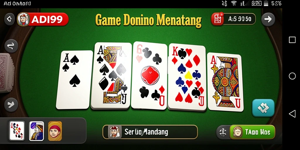 Screenshot utama ADI99 menampilkan gameplay Domino yang menegangkan.