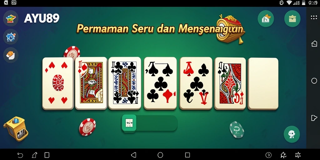 Tampilan gameplay AYU89 yang menarik dan interaktif saat bermain Domino.