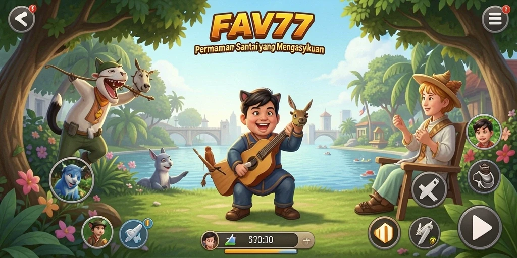 Tampilan gameplay FAV77 yang seru dan menghibur.