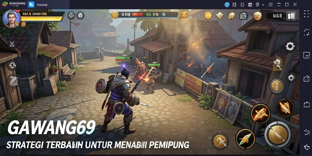 Screenshot gameplay GAWANG69 yang menampilkan strategi pertempuran yang mendalam.