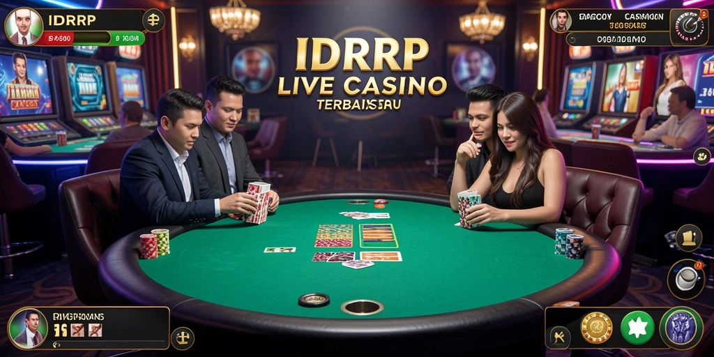 Tampilan gameplay seru di aplikasi Live Casino IDRRP.