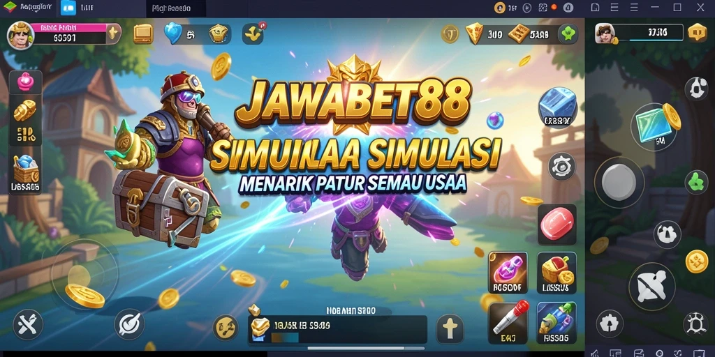 Screenshot utama JAWABET88 menampilkan gameplay yang mendebarkan dalam simulasi.