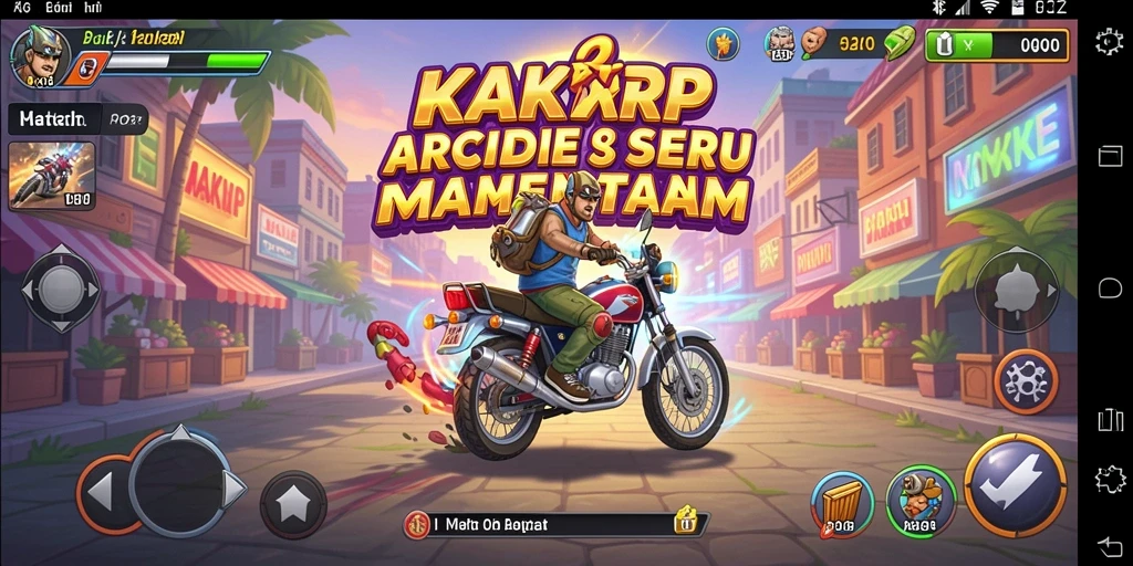 Tangkapan layar KAKRP yang menunjukkan aksi permainan yang cepat dan menarik.