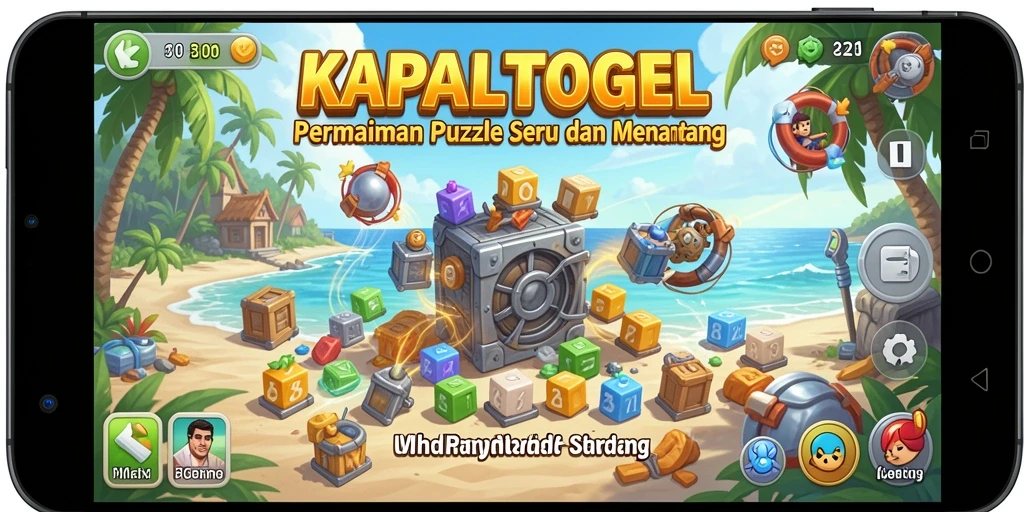 Tampilan screenshot KAPALTOGEL menampilkan level Puzzle yang menantang dan grafik yang menarik.