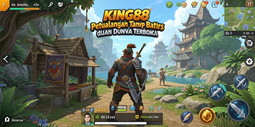 Tampilan gameplay KING88 yang menakjubkan dalam dunia terbuka.