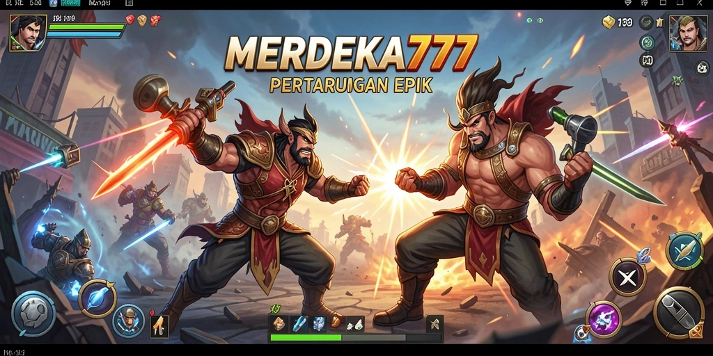 Tampilan gameplay Fighting yang seru dan mendebarkan.