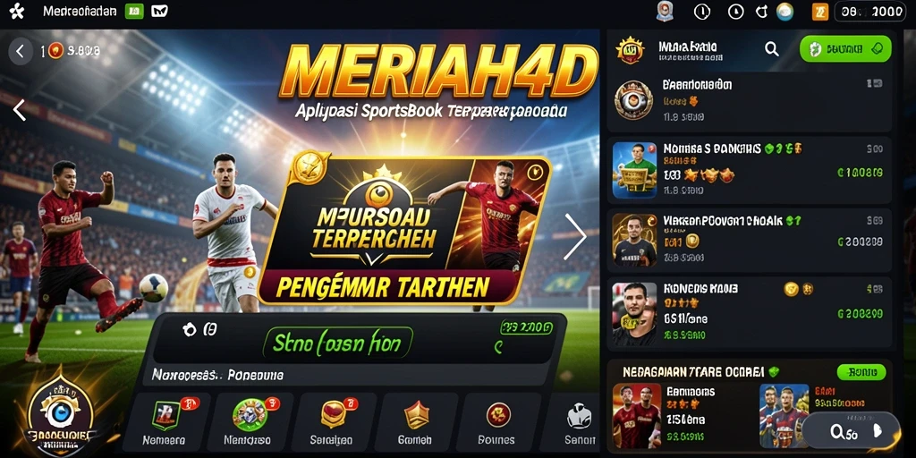 Tampilan menarik dari gameplay <strong>MERIAH4D</strong> dalam taruhan olahraga.