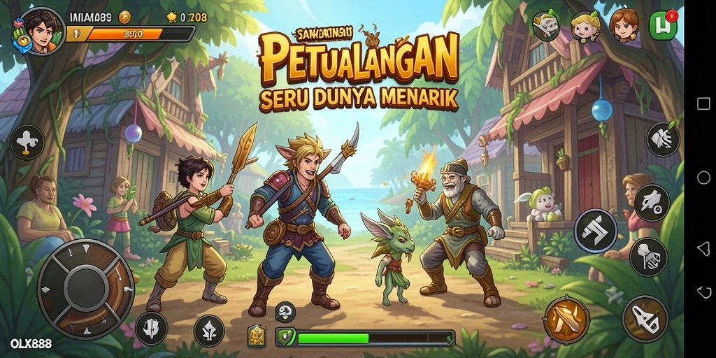 Tampilan gameplay OLX888 yang menakjubkan dan penuh petualangan.