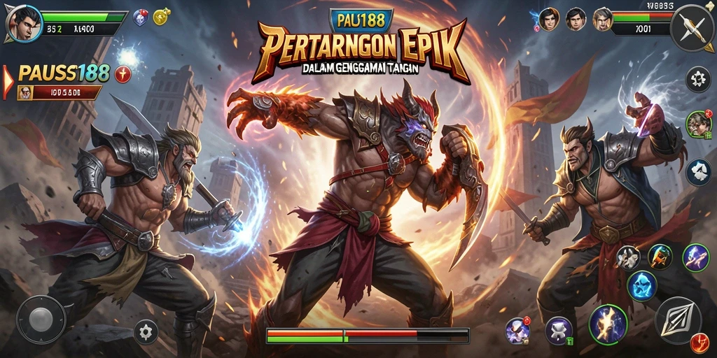 Tampilan gameplay seru dan aksi pertarungan di PAUS188.