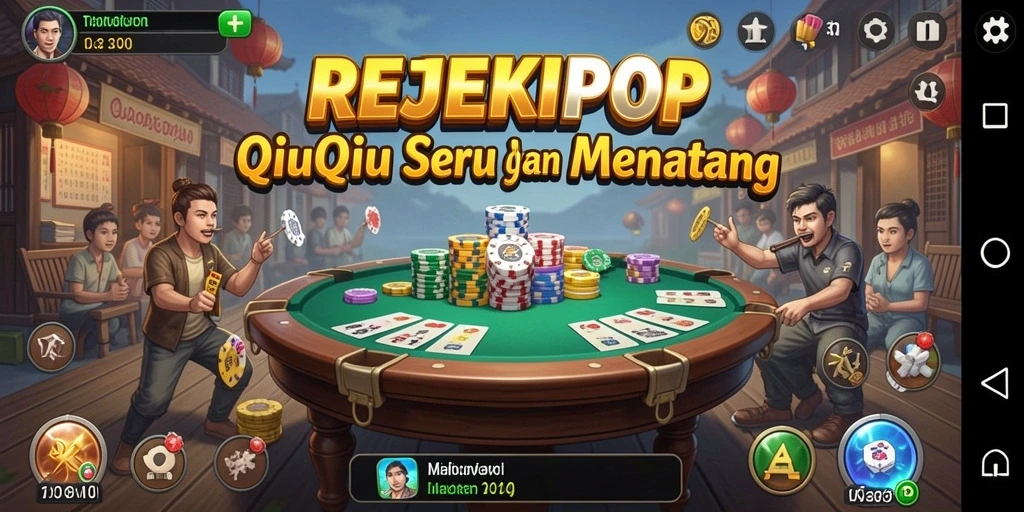 Tampilan gameplay QiuQiu yang menarik dan interaktif.