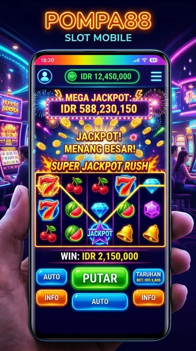 Tampilan utama aplikasi pompa88 yang menarik dan mudah digunakan.